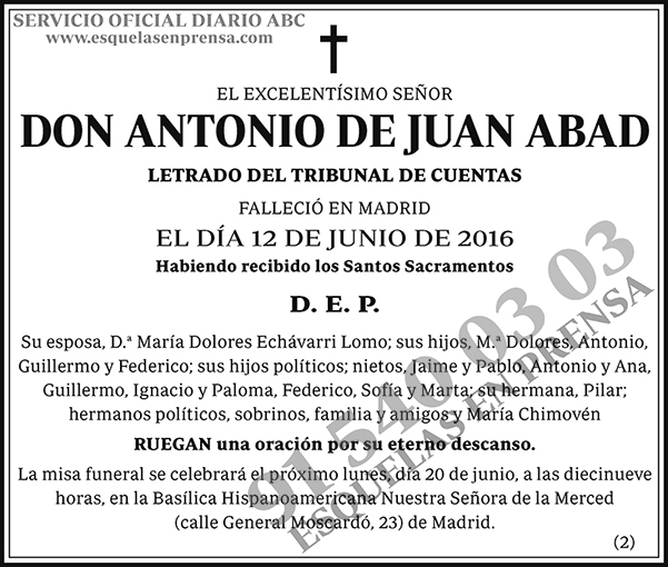 Antonio de Juan Abad
